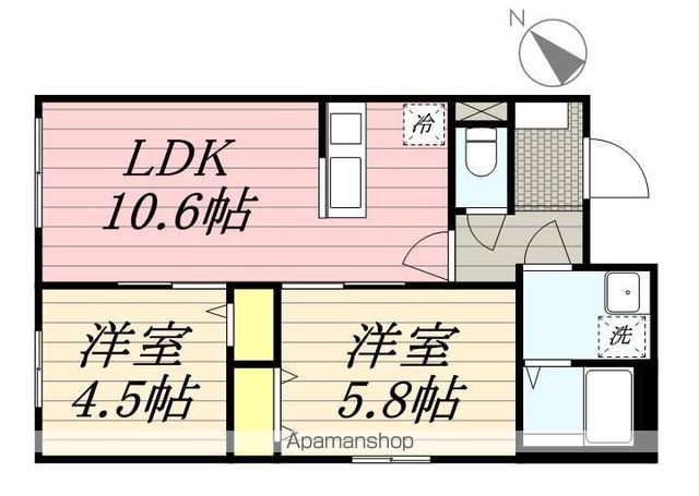 地下鉄東西線 西２８丁目駅 徒歩4分 5階建 築8年の間取り写真