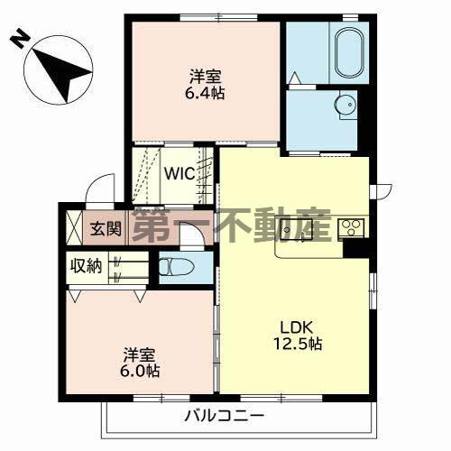 MAST COURT 下滝野Cの間取り写真