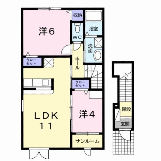 パークヒルズ新発田IIの間取り写真