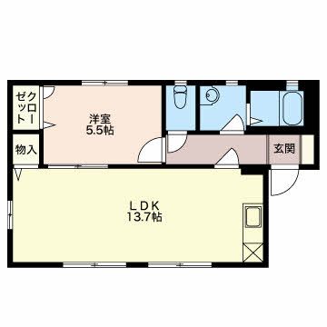 クラ-ジュ細川の間取り写真