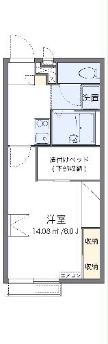 レオパレスユングフラウの間取り