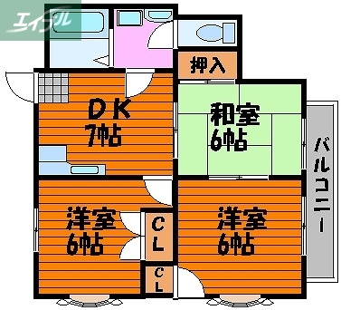 コスモハイツの間取り