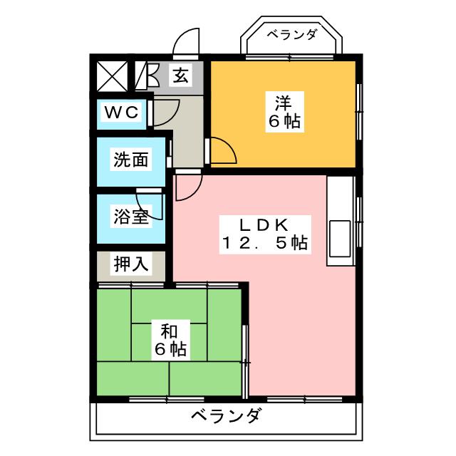 リヴァーサイド植田の間取り