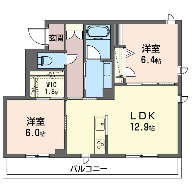 ベレオ　ヴィラ　リーブス東川口の間取り