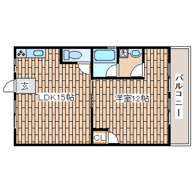 エード白川の間取り