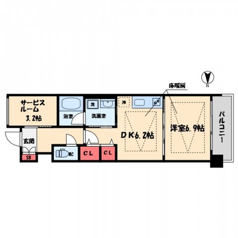 ロイヤルパークスなんばの間取り