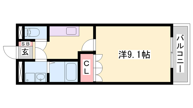 加古郡播磨町西野添のアパートの間取り