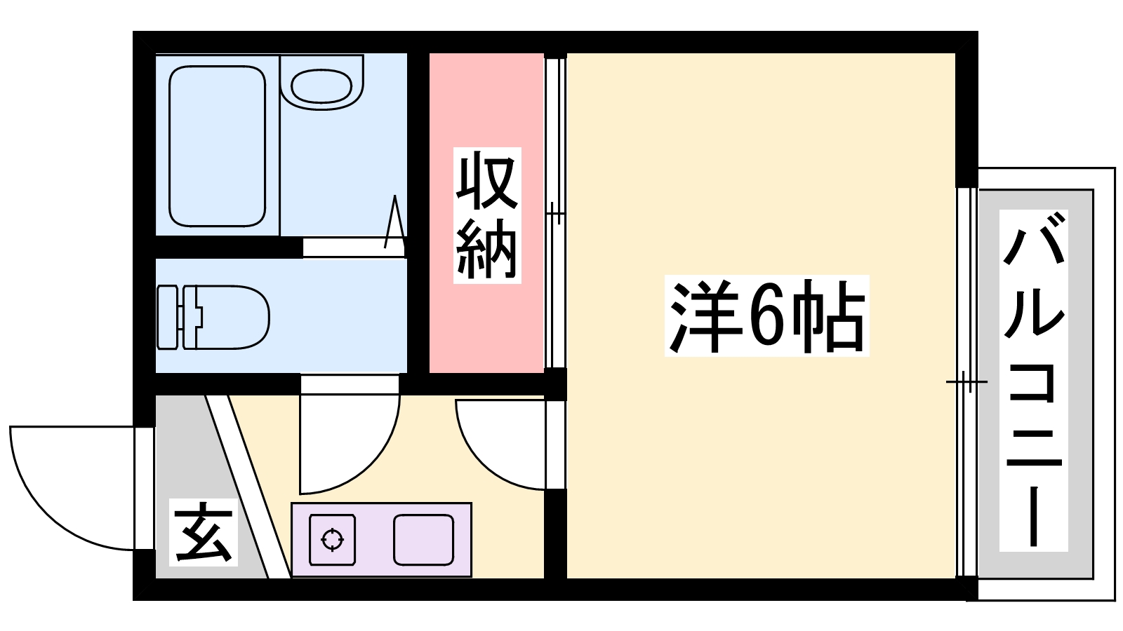 加東市山国のアパートの間取り