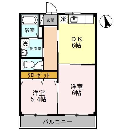 ツクモハイツの間取り