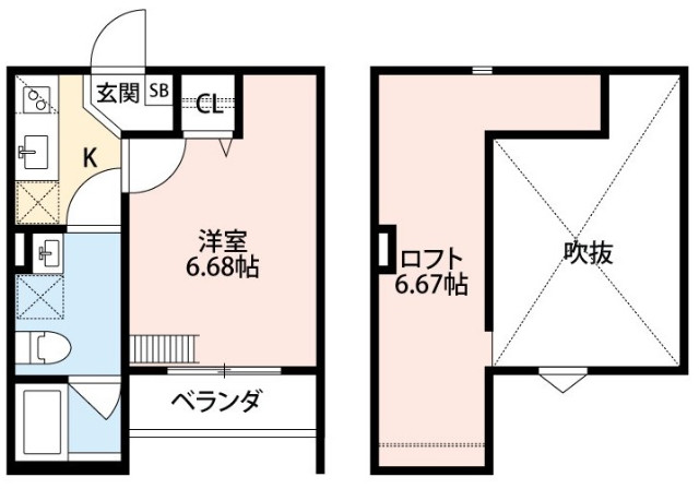 堺市堺区南清水町のアパートの間取り