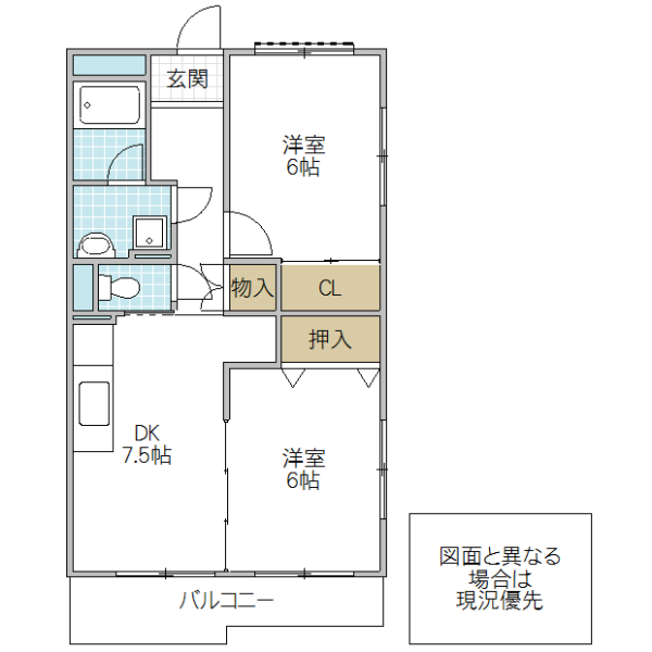 クレーベルスの間取り