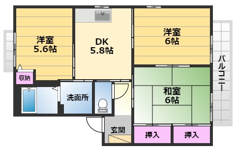 グリーン　オアシスGの間取り