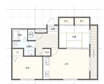 姫路市船橋町のマンションの間取り