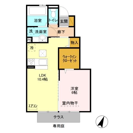 さいたま市西区大字内野本郷のアパートの間取り