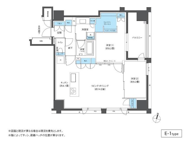 ＣＬＵＢ　ＮＥＸＵＳ　大濠西の間取り