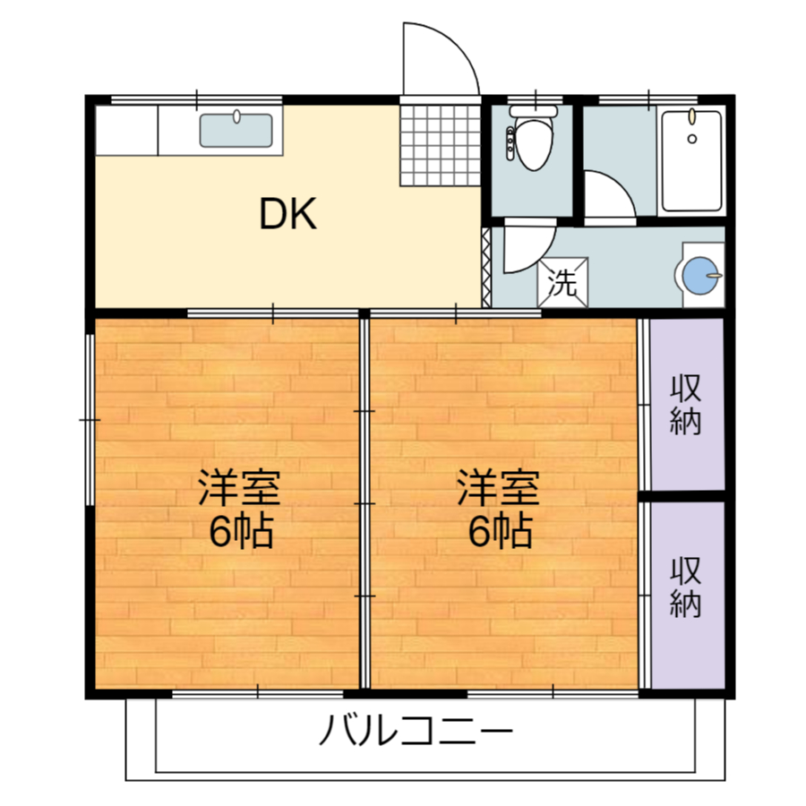 クレリア熊本南の間取り