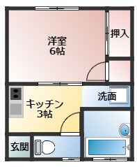 細貝アパートの間取り