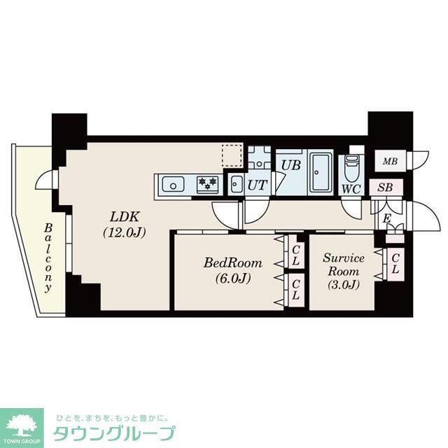 S-RESIDENCE駒沢大学駅前の間取り