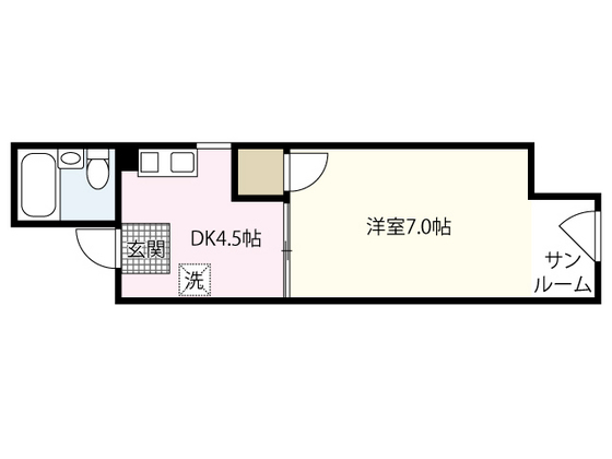 【カーサメントＪアベニューの間取り】