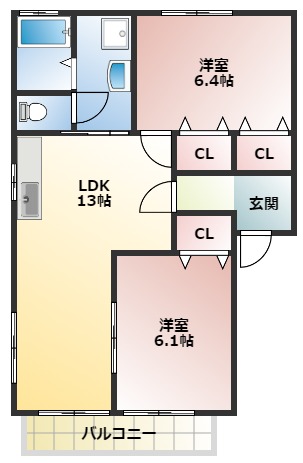 メゾンけやきの間取り