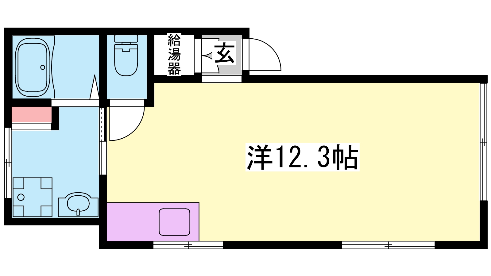 姫路市東雲町のマンションの間取り