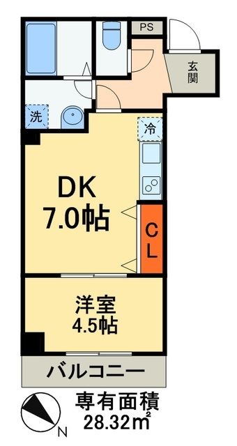 金太郎ヒルズ204の間取り