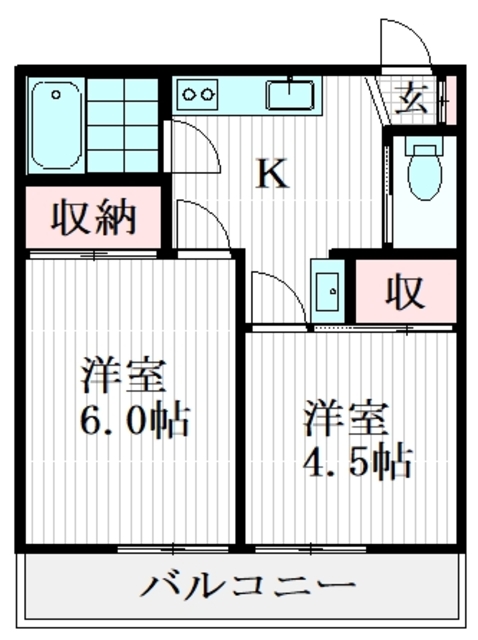 東和コーポの間取り