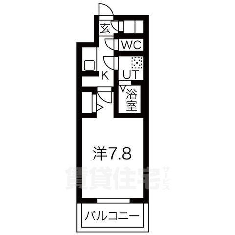 メイクス名駅太閤の間取り