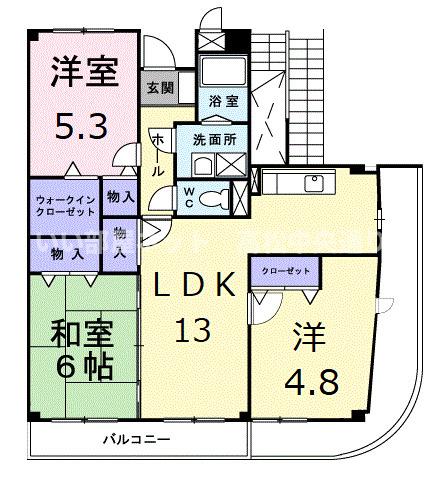 アメニティ屋島の間取り