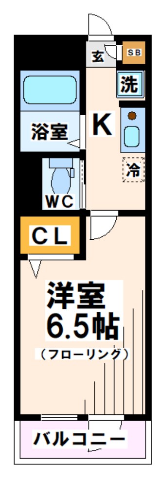 府中市南町のマンションの間取り