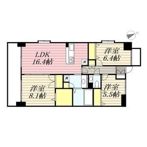 福岡市早良区藤崎のマンションの間取り