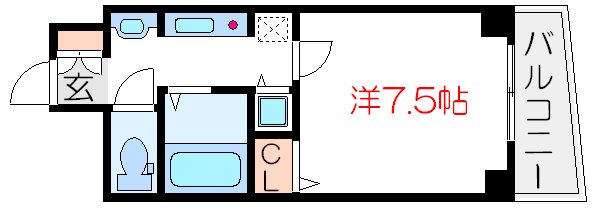 江戸川区東葛西のマンションの間取り