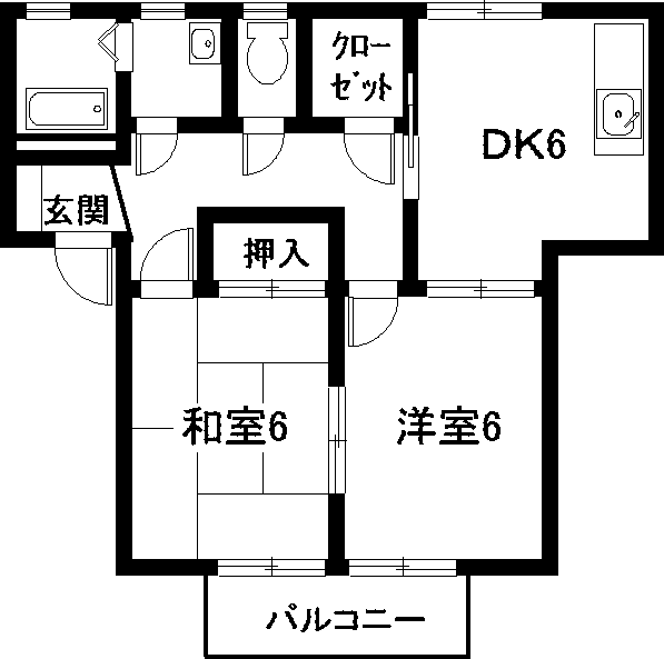 シェソワ一色　壱番館の間取り