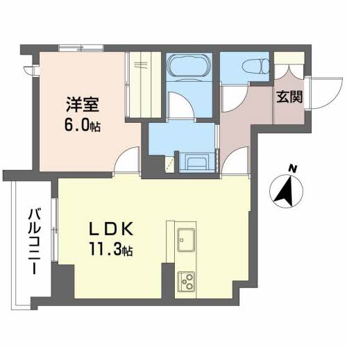 エクラージュ二日町の間取り