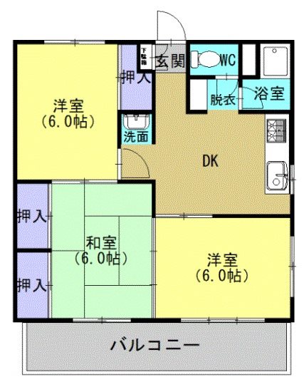 メゾンドール田中の間取り