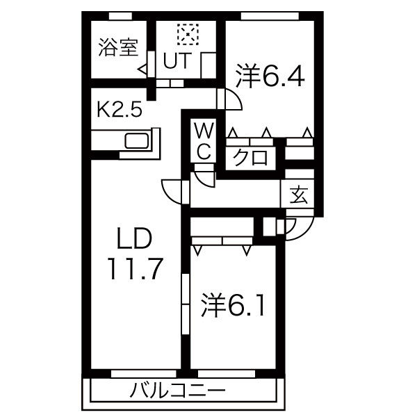 アンフィリットの間取り