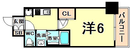 エステムコート神戸元町IIグレイドの間取り