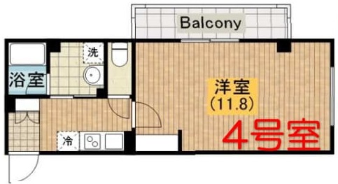 柏原市清州のマンションの間取り