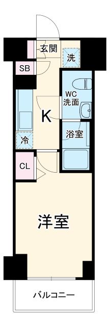 リヴシティ横濱石川町の間取り