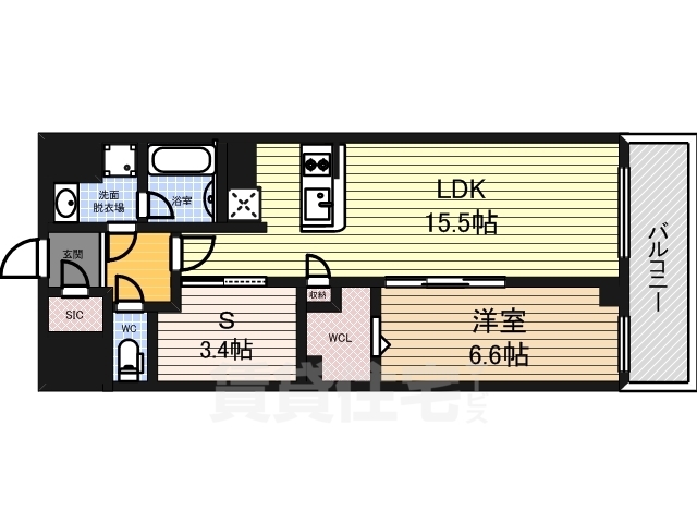 JMFレジデンス名駅南(旧:Dimora名駅南)の間取り