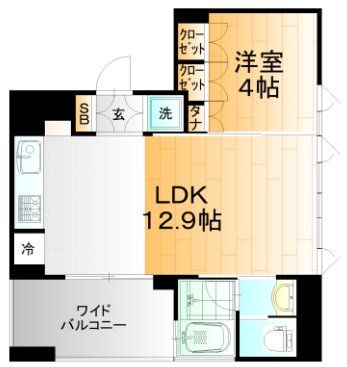 住吉コートクEASTの間取り