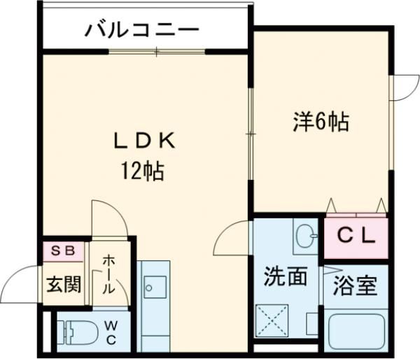 苫小牧市新中野町のアパートの間取り