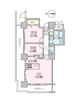 ロイヤルパークスタワー南千住の間取り