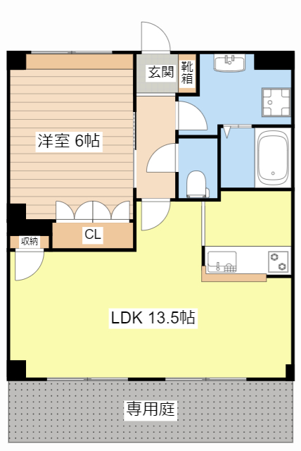 栗東市小平井のマンションの間取り