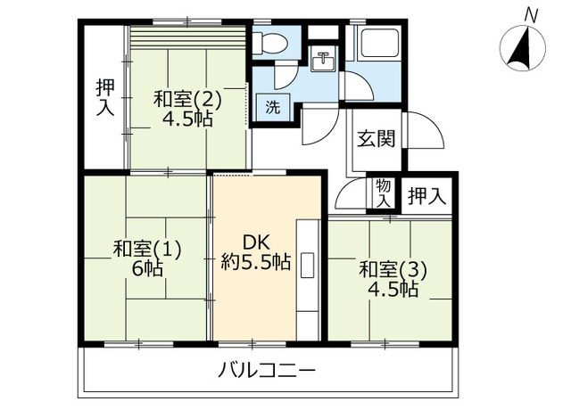 ＵＲ保津川の間取り