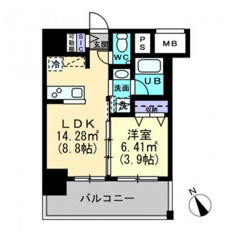 【アルファレガロ福田町の間取り】