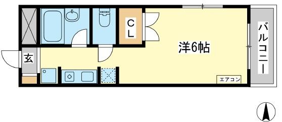 エスポワール内藤の間取り