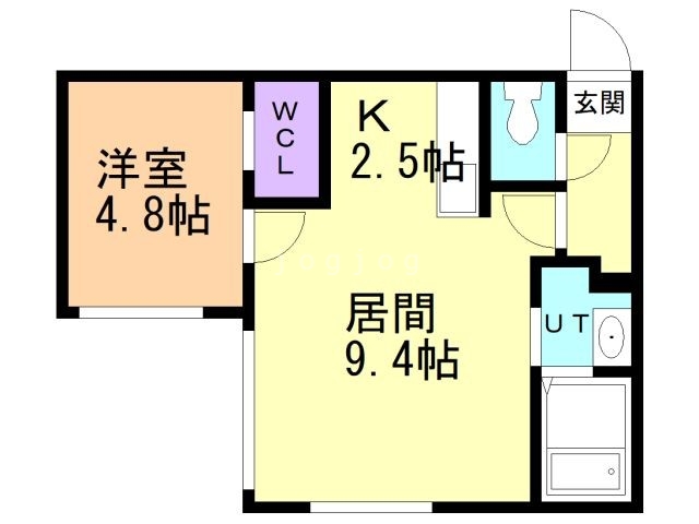 札幌市白石区東札幌一条のマンションの間取り