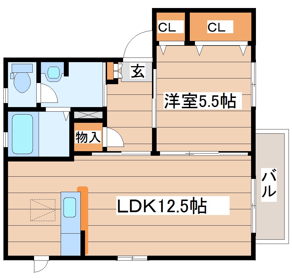 シャーメゾン新田東の間取り