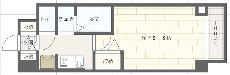 MJC神戸ハーバーウエストの間取り